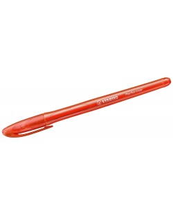 Химикалка Stabilo Performer - 0.38 mm, червена